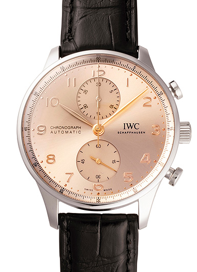 IWC IW371624 正面の文字盤とベルト